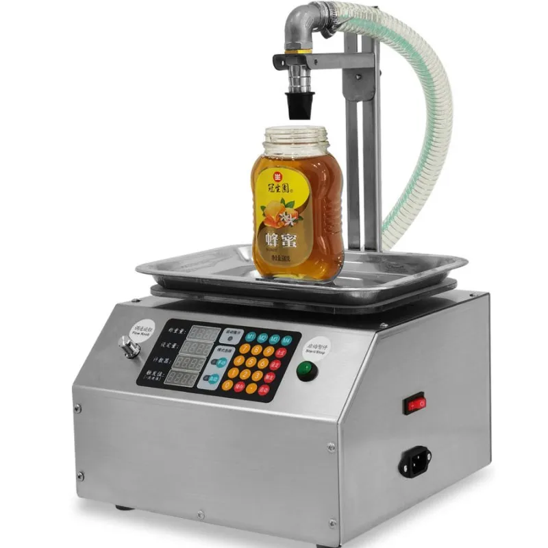 Flow Weighing Type Fully Automatic Dispensing Filling Machine Honey Sesame Sauce Edible Oil Glue Viscous Liquid
