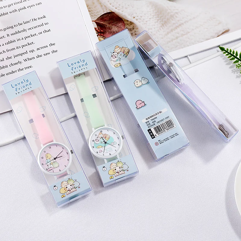Cute Children Student Watch Candy Color Pony Jelly Quartz Watch Silicone Watch