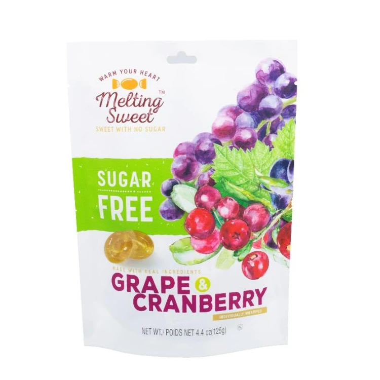 Melting sweet hard candy sugar free Fruit Flavor 125g halal kosher hard candy ginger candy