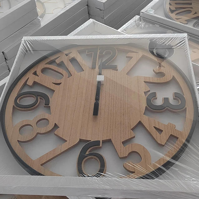 50 antique metal wood large display decoration iron wall clock bedroom living room home decor Silent Quartz rustic hanging clock