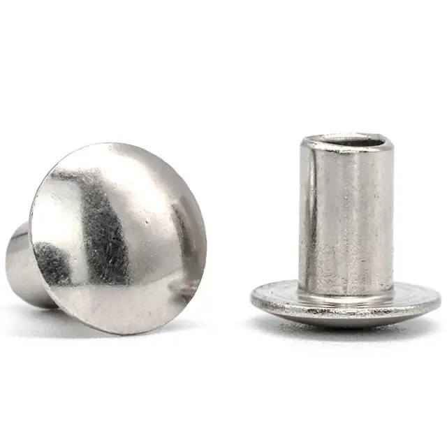 M2 M2.5 M3 Gb873 Steel Round Head Semi Tubular Hollow Rivets