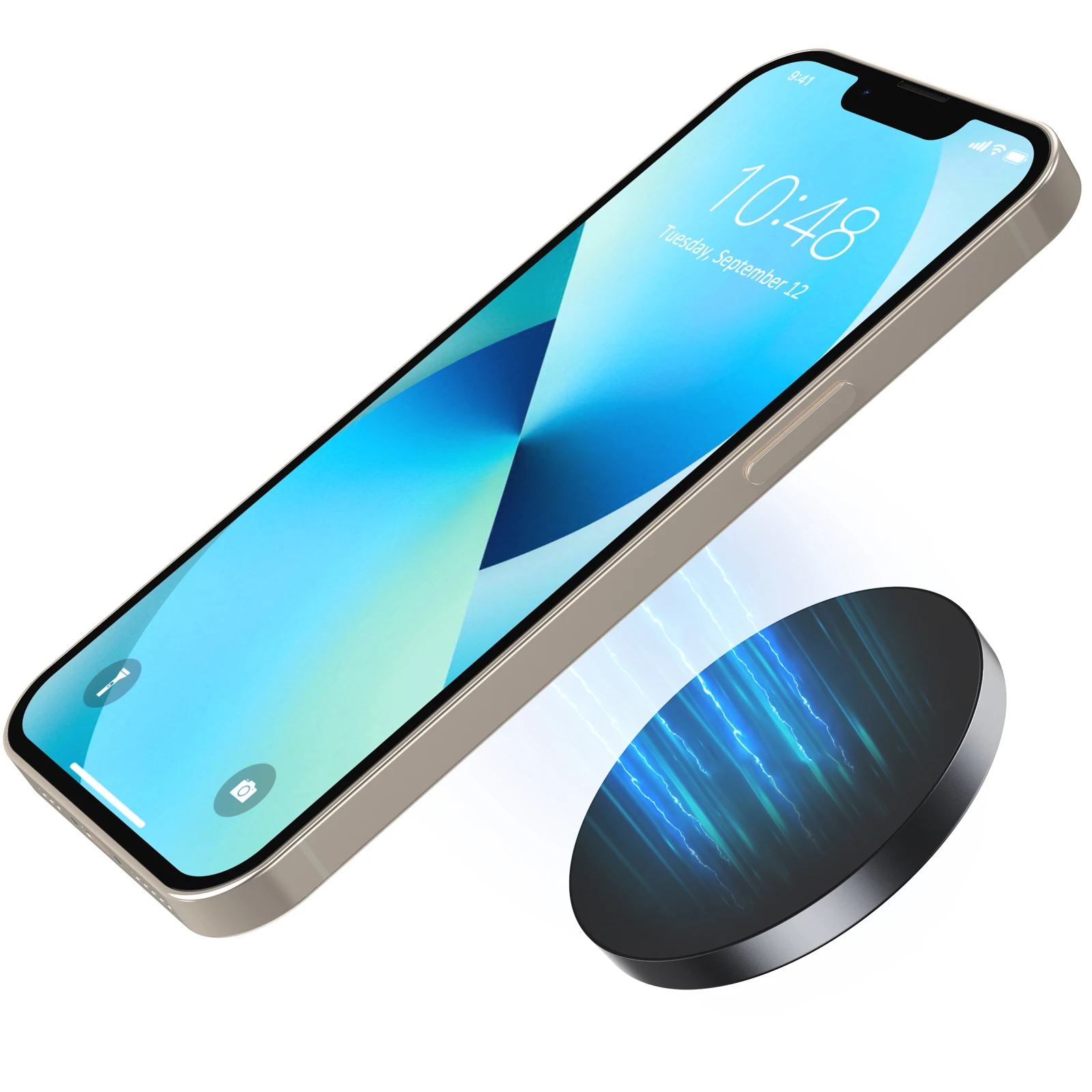 Universal Aluminium Alloy No Metal Plate Needed Sticky Magnetic Adapter Magnetic Phone Holder For MagSafe