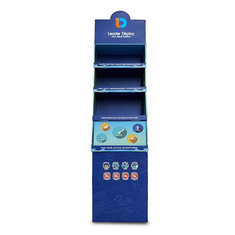 Supermarket Retail cardboard shenzhen candy pop cardboard floor standing rack pos for stores chocolate corrugated display stand