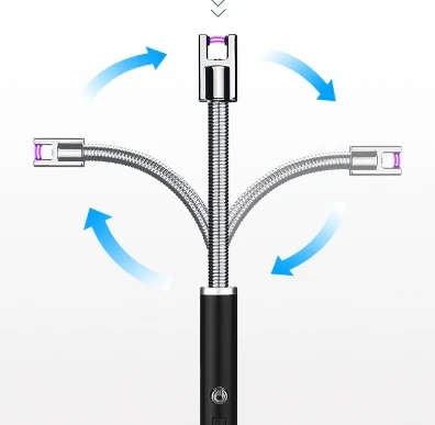 Tw-872 Candle Usb Electronic Charging Arc Lighter Plasma With Long Neck Candle Upgraded Electric Lighter Rechargeable Usb