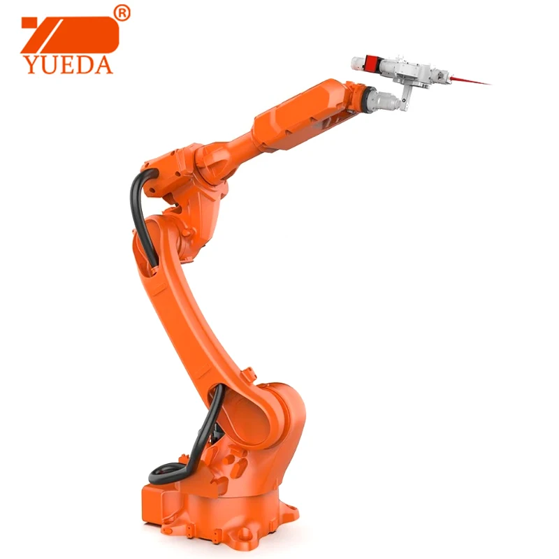 Full Automatic 6 Axis Robot Arm Fiber Laser Robotic Welding Machine For Metal Welding