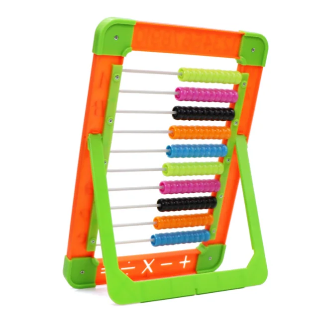 Children early learning baby beads math counting plastic abacus display math toy classic educational counting toys for kids