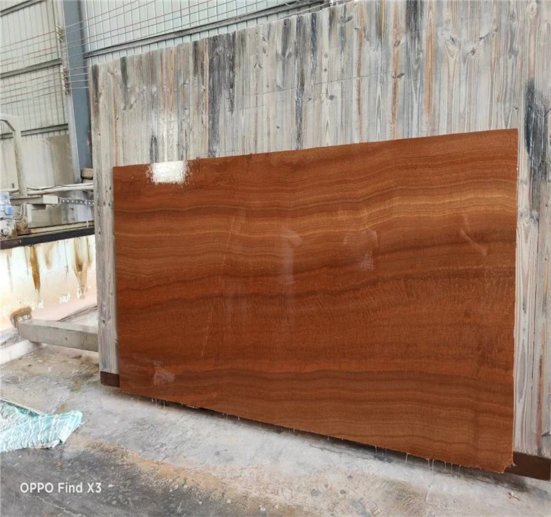 Nature red marble tile red wooden grain marble for project