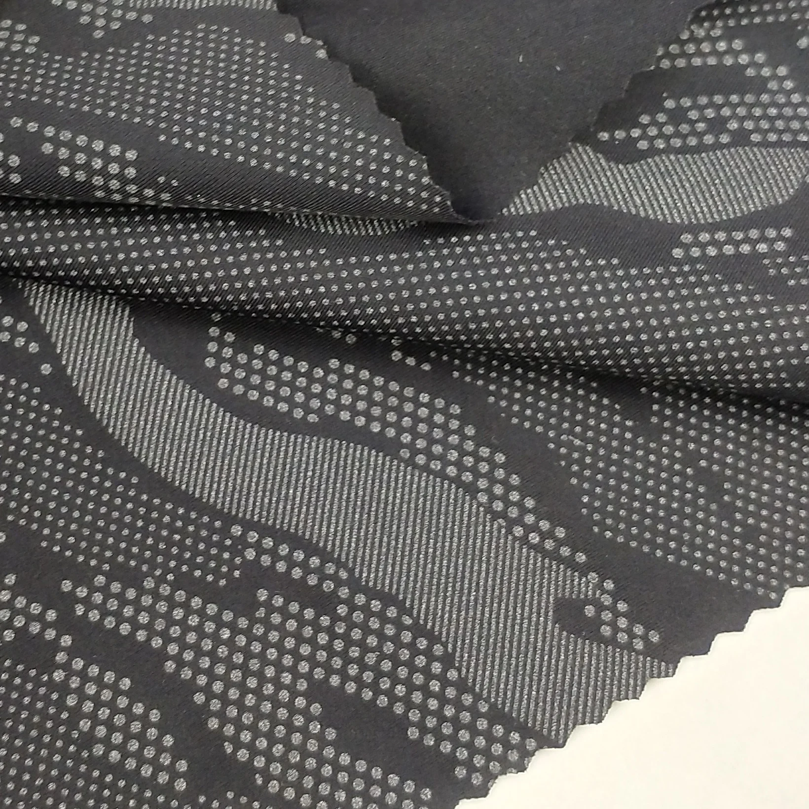 nylon spandex glitter light change color luminous hot stamping printed polyamide 4 way stretch pants fabric for running clothing