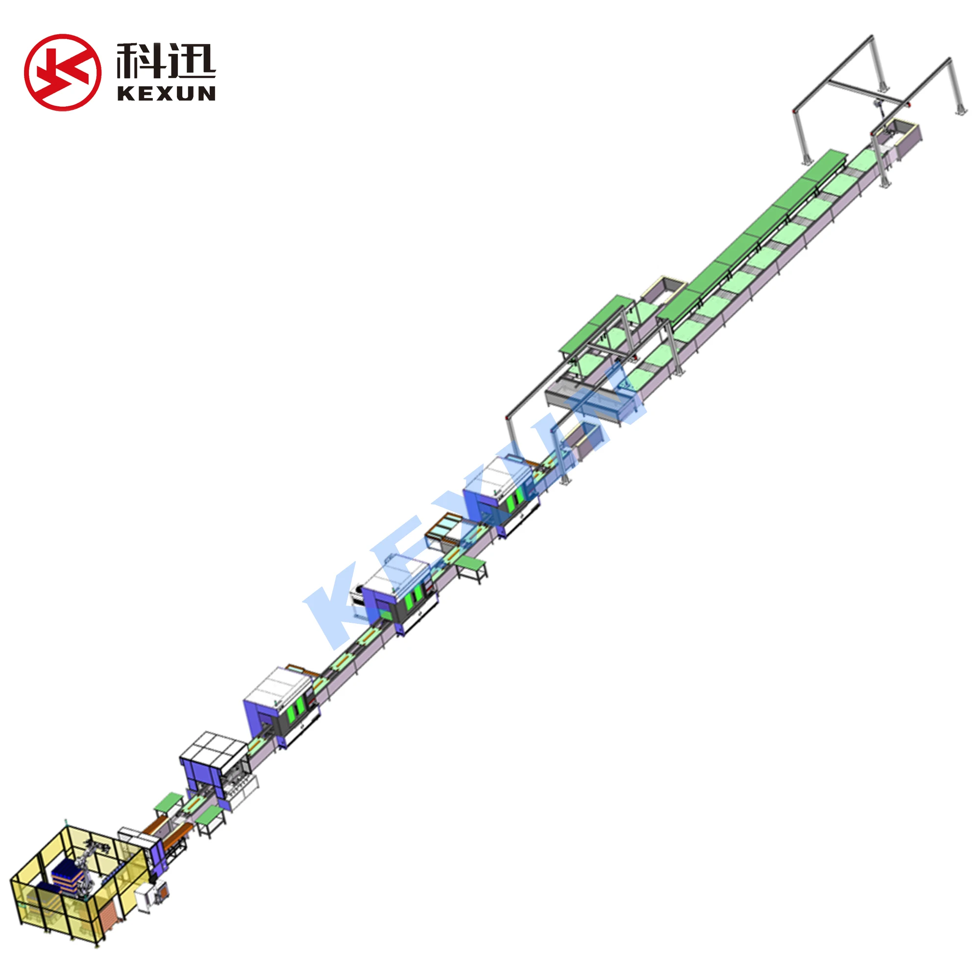Square shell lithium battery pack production line lithium battery pack assembly line