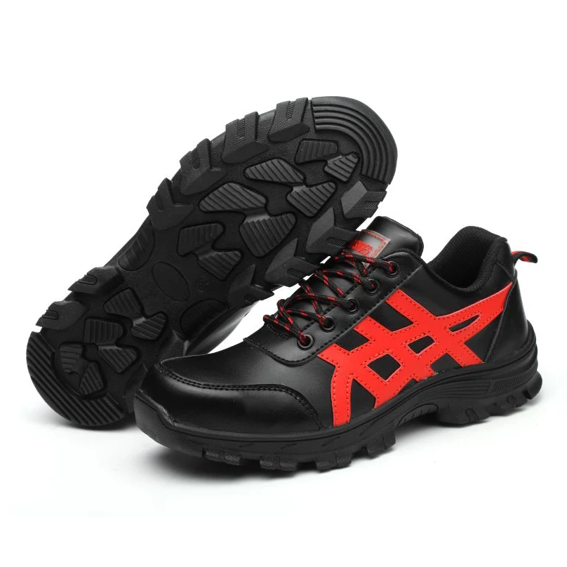 Защитные Нескользящие кроссовки унисекс рабочая водонепроницаемая обувь стальной носок на заказ прямые поставки