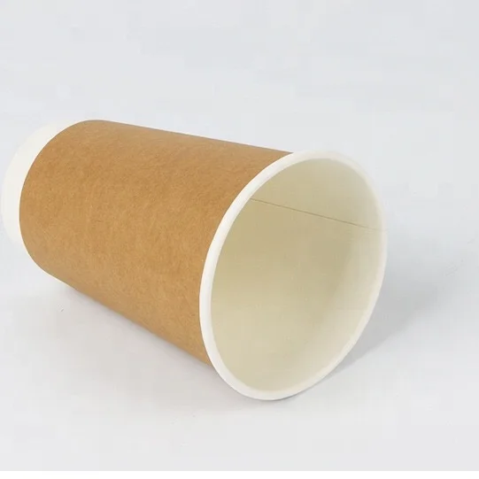 disposable double wall paper cup wholesale 8oz insulated paper cup  compostable double wall paper coffee cups