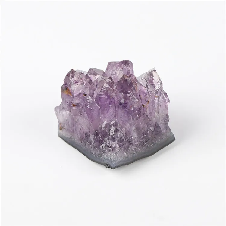 Raw Druzy Crystal Amethyst Cluster Incense Stick Holder