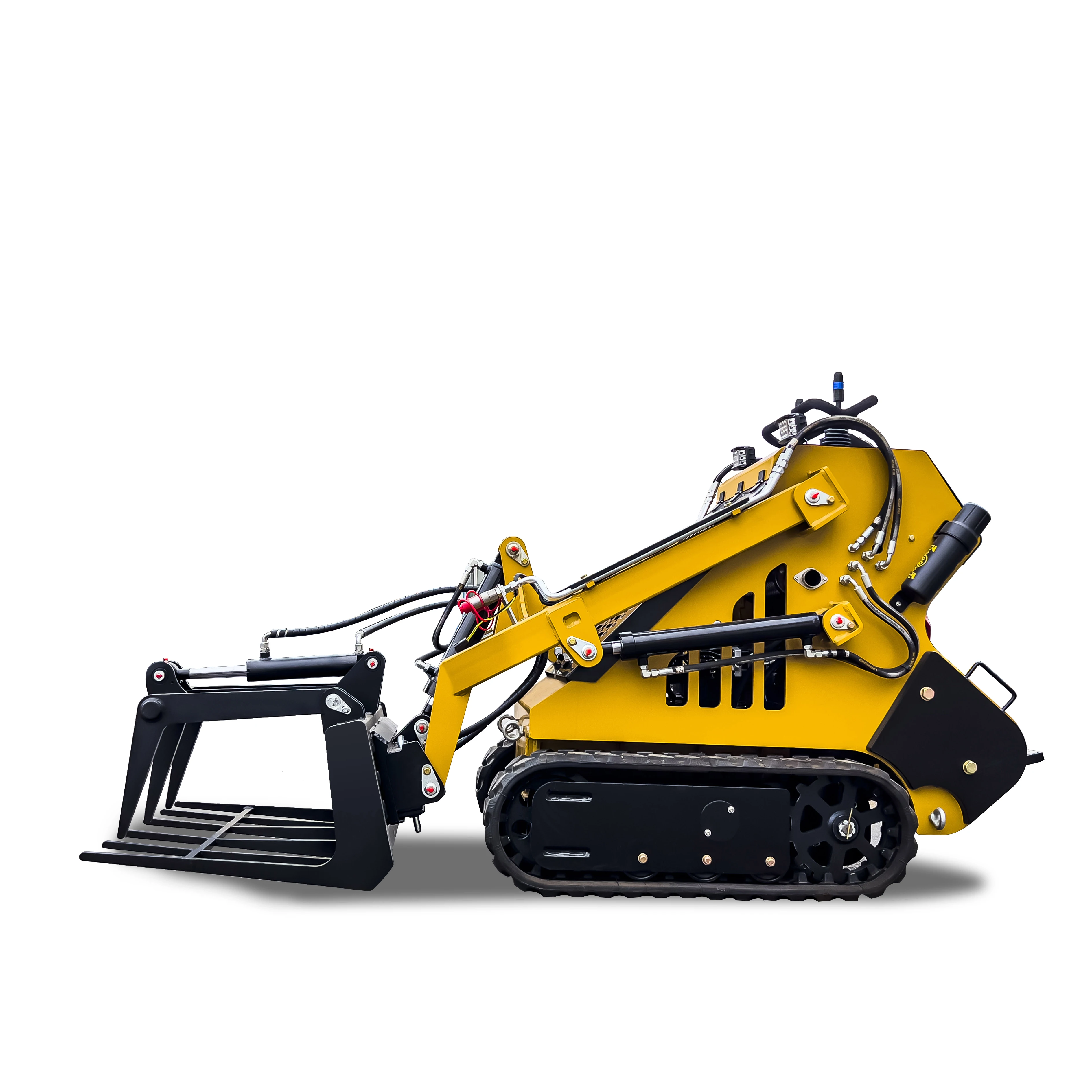 CE New type sk650 350kg 450kg 500kg mini skid steer track loader walk behind crawler EPA skid steer loader attachments for sale