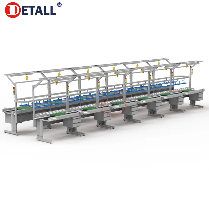 Detall Conveyer Belt Assembly sorting Line system for Workshop