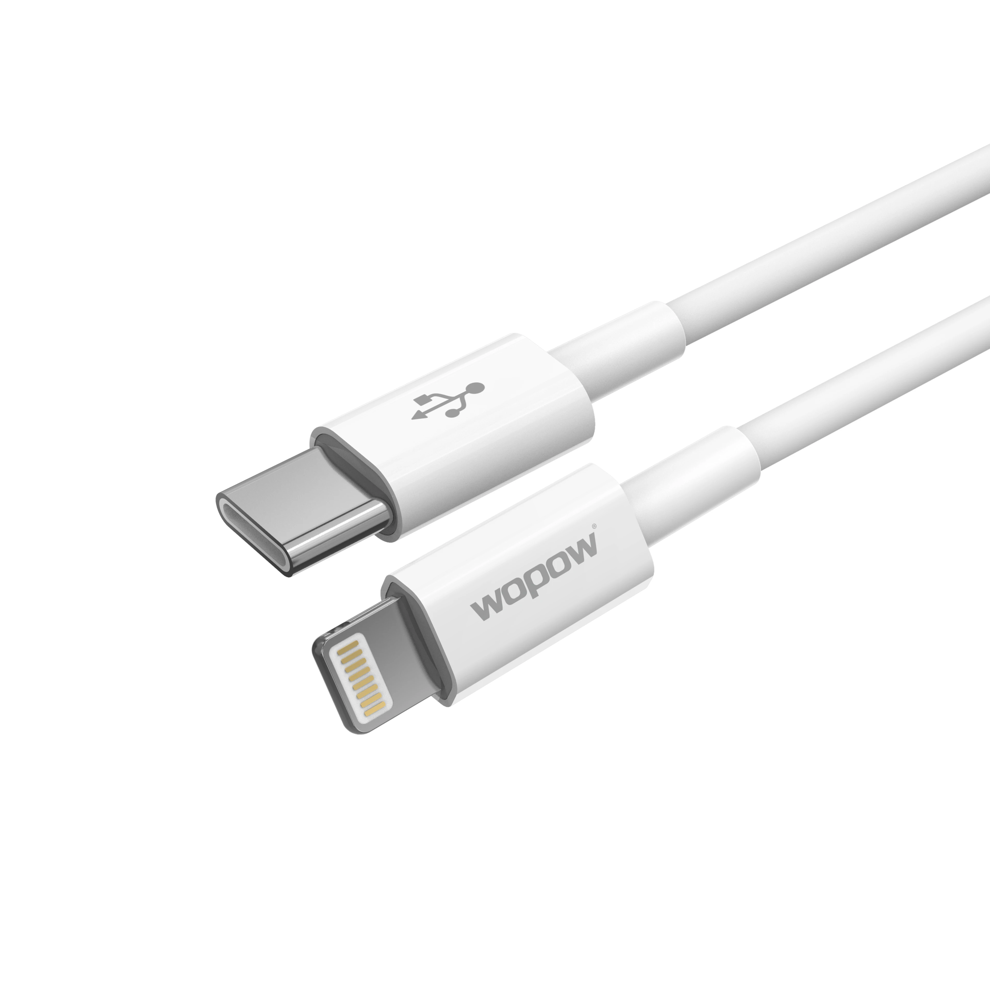 Wopow WX04 2022 High Quality Fast Type-C To For Lightning Cable USB-C To USB-C PD Fast Charging Cable for IPhone 12