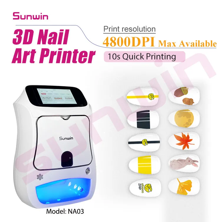 2024 China Integration Nail Printer Good Price Nail Art 3d Hot Selling Touch Creen High Hefinition Printing