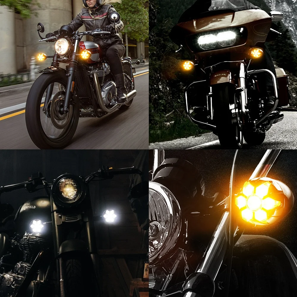 Luces Para Motocicletas Motorcycle Led Reverse Indicator Tail Turn Signals Light For Yamaha Nvx Aerox Rx115 Mt15