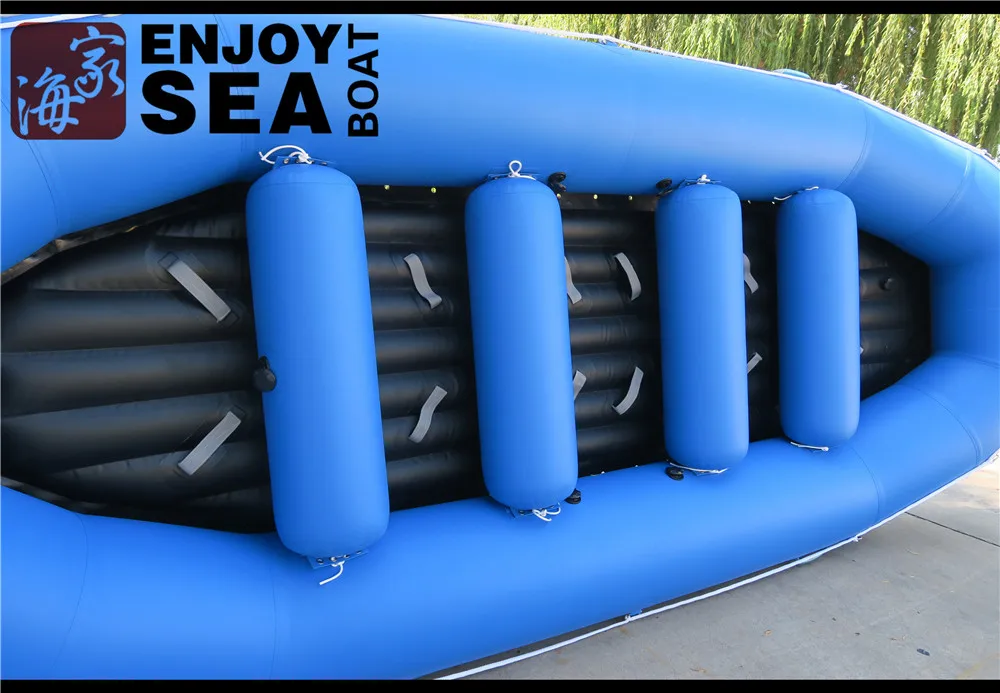 1.2mm PVC 15ft Inflatable Whitewater River Raft Floating Tubes Raft Boats