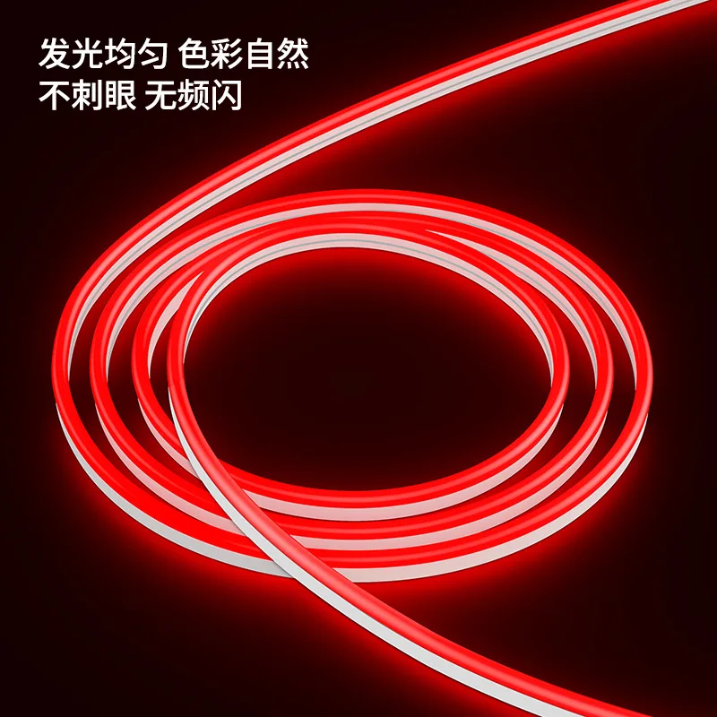 Silicone lamp with seven color led neon soft 12V low voltage waterproof lamp set Personalized Led Neon Light Wall Hanging Advert