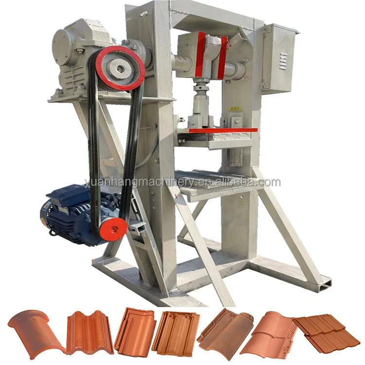 Automatic Clay brick making machine clay roof tile machine Glazed concrete cement roof tile making machine