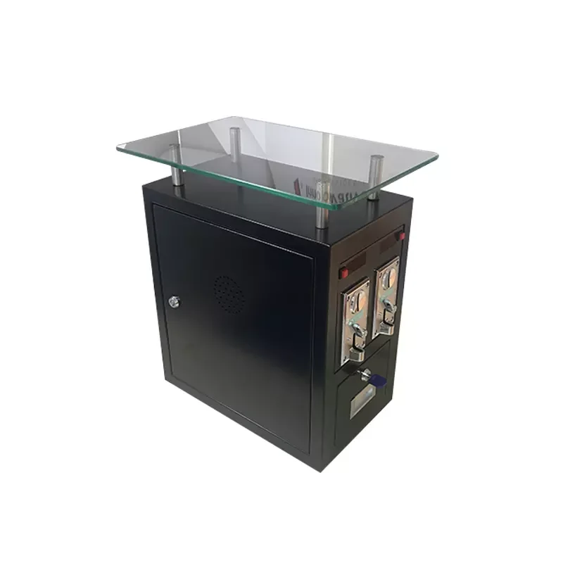 Customizable Count Accurately Timer Control Box Double Coin Acceptor With Glass Board For Massage Chair Laundry Room