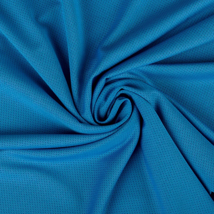 China Supplier Knitted Plain Dyed Sportswear 2 Way Stretch 100%Polyester Mesh