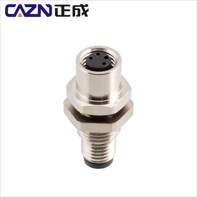 Water Resistant IP67 M8 3 4 5 Contacts A B-code I-type Adapter PS Type M8 Metal Screw Socket Miniature Connectors
