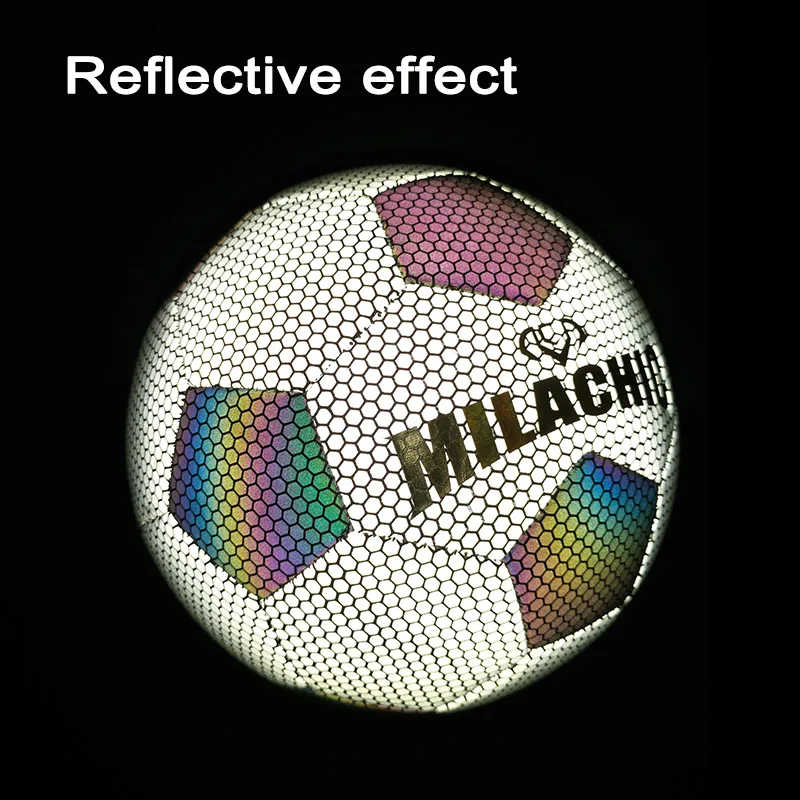 Professional customization of high-quality standard size 5 football PU machine sewing reflective  football