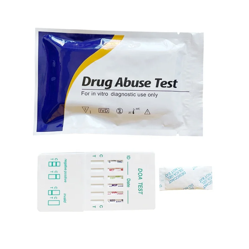 Multi Drug 6 Test In 1 Panel THC/AMP/MOP/COC/MET/BZO Drug Test Device