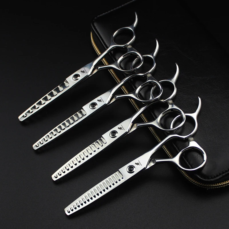 6.0 inch GM8 New Fashion Design Beauty Barber Scissors hand Hairdressing Scissors 8 Teeth scissors