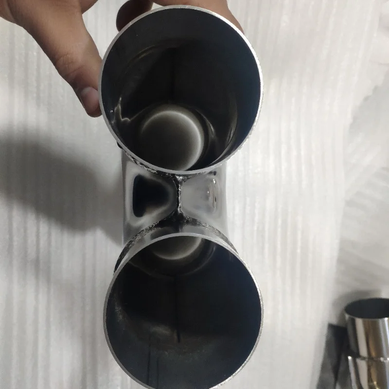 2.25inch 2.5inch 3inch Crossover X Pipe Universal Custom Dual Exhaust Pipe Muffler Tube