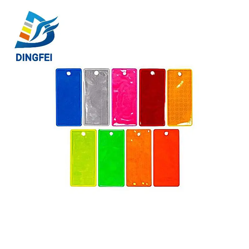 Reflective Australia Mine Sites Reflectors Cable Hanging Rope Patches Fluorescent PVC Class 1 Reflective Tags