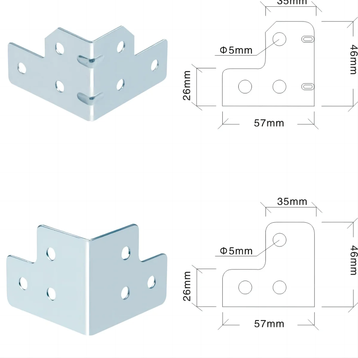 Sell like Hot Cakes Metal Flight Case Accessories Flight Case Angle Bracket Flight Case Hardware