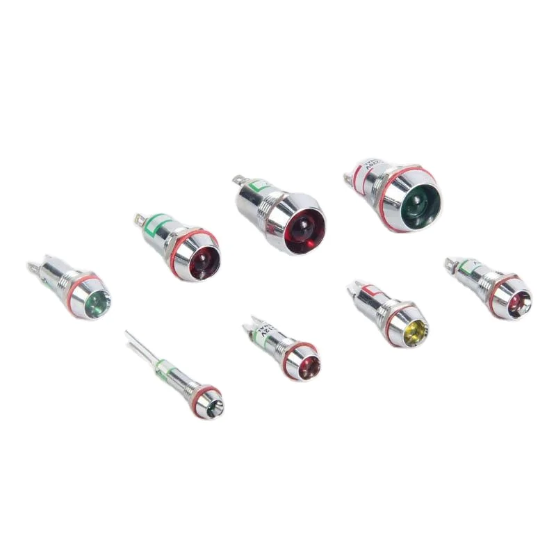 6 MM kitchen machine  indicator light led metal indicator light pilot lamp signal equipment power lamp 3v6v12v24v36v220v