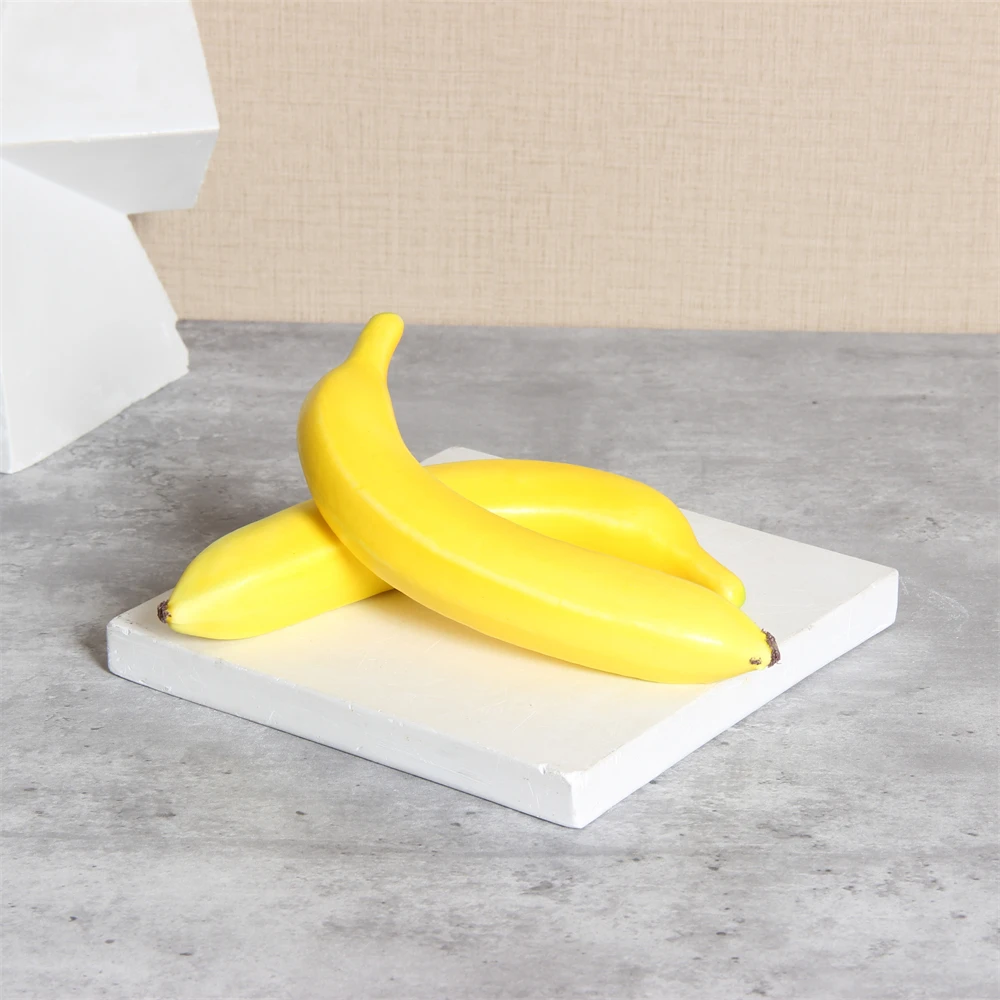 Decorative Fruit Simulation Foam Banana  Fruits For Display Realistic Props Lifelike Home Decor