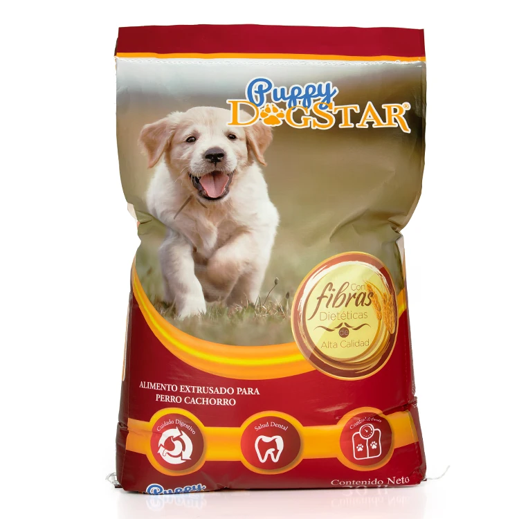Young 35kg dog food pp packaging bag Customized Printing High quality pet food pp woven packaging bag