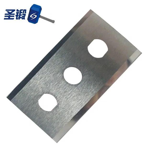 Tungsten carbide three holes blade for cutting plastic film