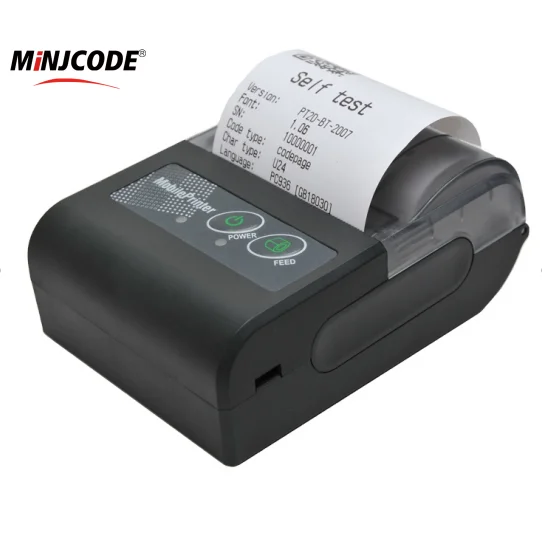Mj5890 7.4V 1500Mah Rechargeable Battery Android Sdk Portable Handheld Mini imprimante Thermal Printer 58Mm