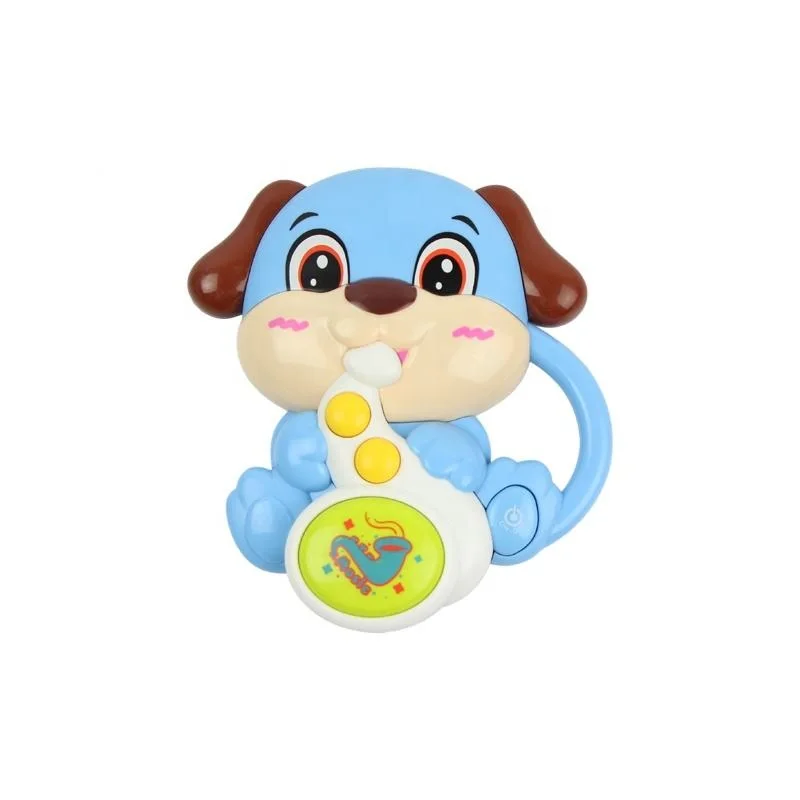 Лидер продаж пластиковая музыкальная мини-машинка для саксофона собак и щенков детские игрушки