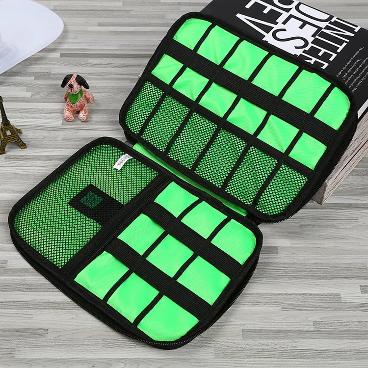 Multi-Functional Portable Charger Usb Data Cable Digital Nylon Organizer Storage Bag For Accessories Headset