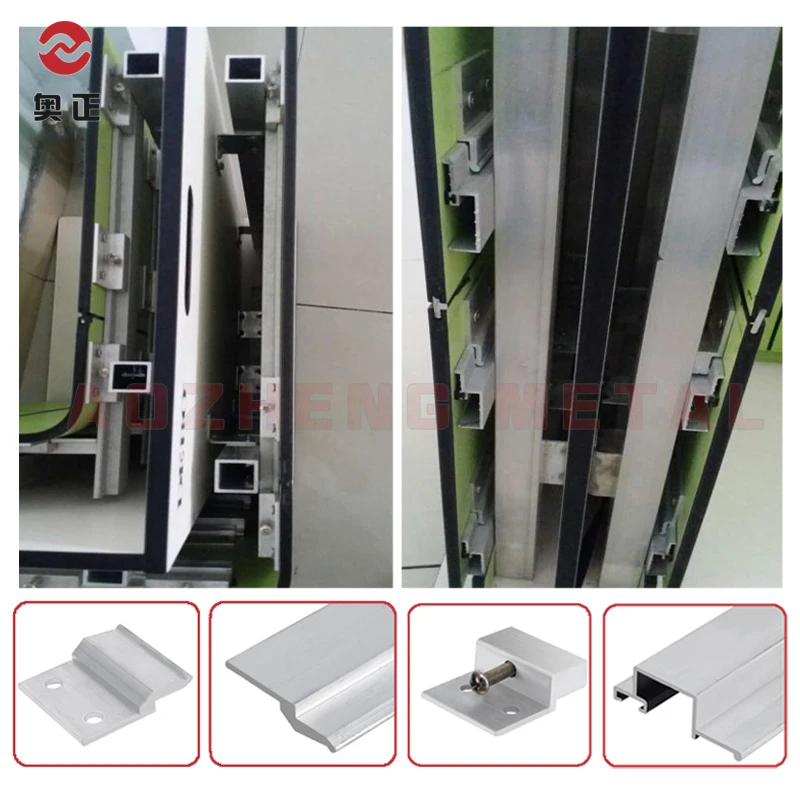 hot sale customized aluminium bracket for wood veneer system