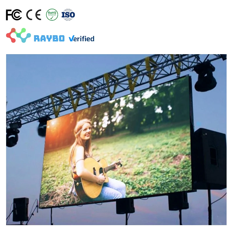 RAYBO High Resolution Fast Assemble Rental Outdoor Led Display Panel P2.9 P3.91 P4.81mm Led Screen Outdoor For Concert Event