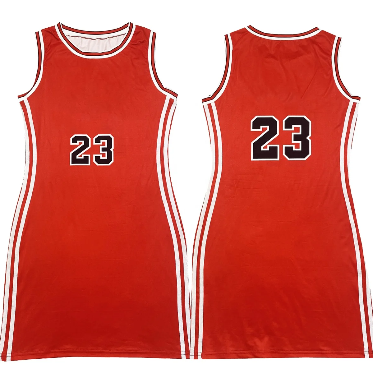 In Stock Factory Price Mesh James 23 Durant 7 Curry 30 Wade 3 Stitched Pink Green Blue Sexy Women Long Basketball Dress Jerseys