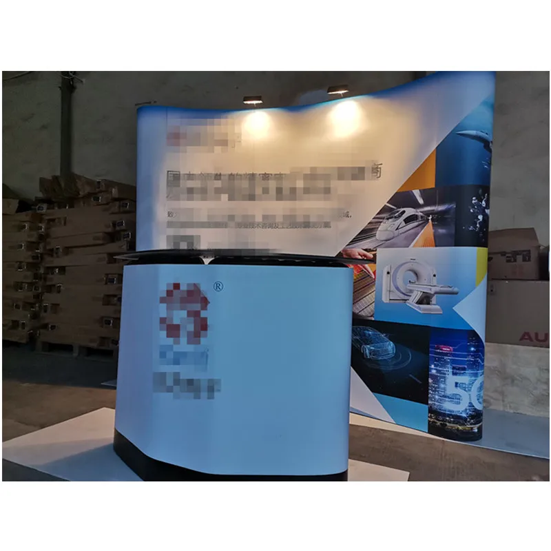 Portable shell case as portable promotion table advertising promotion table counter stand