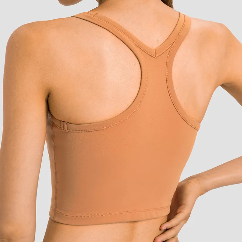 Workout Tank Tops For Women Slim U-neck I-shaped Back Fitness Running Yoga Clothes Sports Yoga Vest