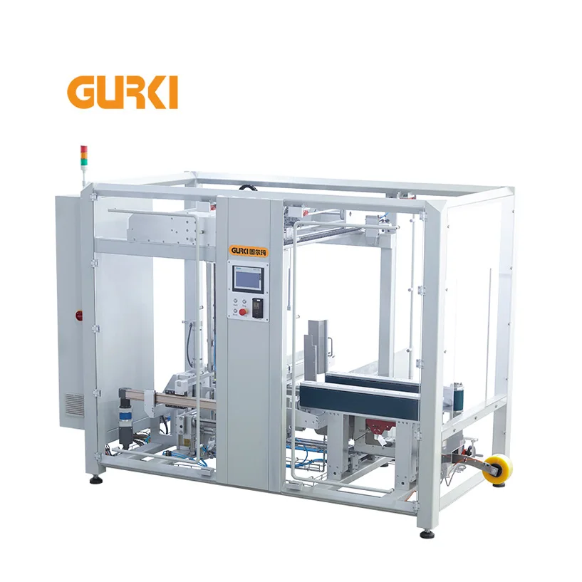 Auto glue tray forming ,bottom sealing machine carton box erector machine