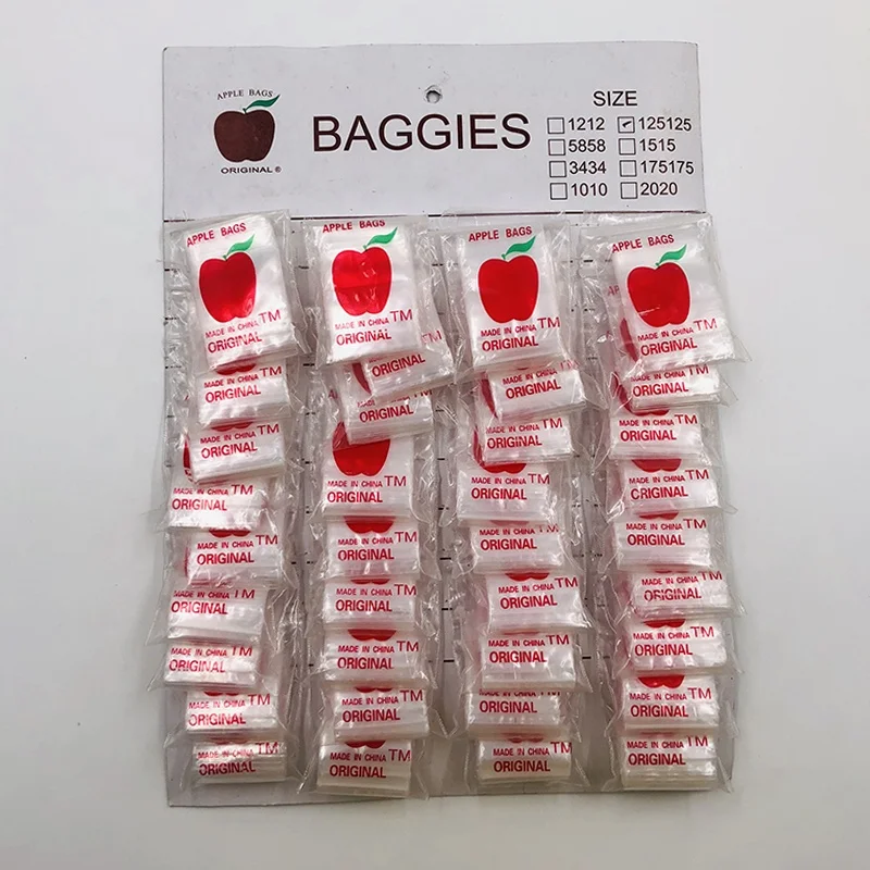 Clear Mini Plastic Zipper Zip Lock Plastic Bags LDPE ZIP LOCK Bag Custom Ziplock Bag with card