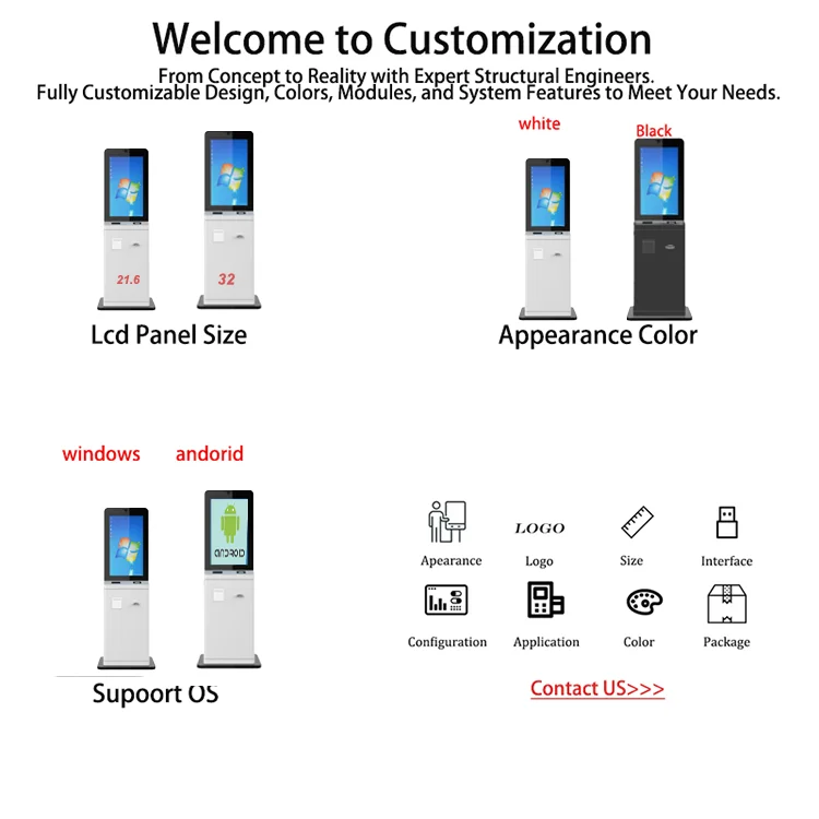 43inch self service kiosk with NDR2000 cash dispenser