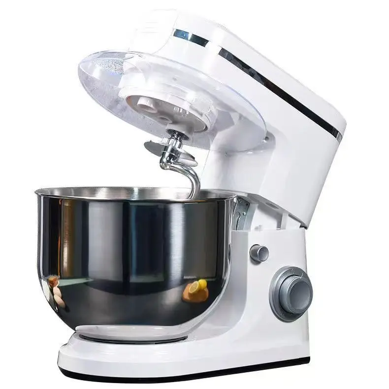 3-in-1 Stainless Steel Electric Stand Mixer Home Commercial Kitchen Use Grinds Meat Sifts Flour Kneads Dough Eggs Table Plastic