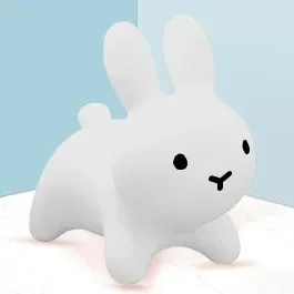 Istaride Inflatable Bunny Rabbit Bouncer Jumping Horse Toys Kids Animal Hopper Toys Ride on Child Baby Play Toys